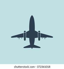 Icon of Airplane. EPS-10.