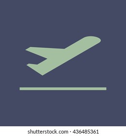 Icon of Airplane. Eps-10.