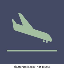 Icon of Airplane. Eps-10.