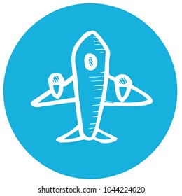 Icon Airplane up or Lower View