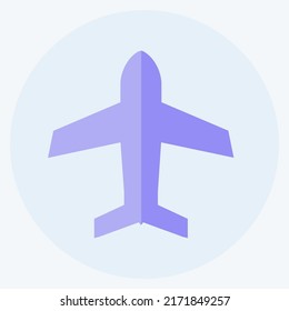 Icon Airplane mode. suitable for Mobile Apps symbol. flat style. simple design editable. design template vector. simple symbol illustration