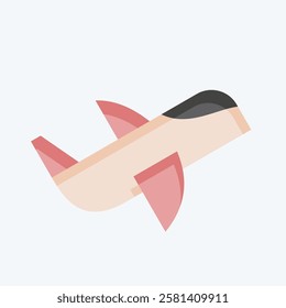 Icon Airplane. related to Hobbies symbol. flat style. design editable