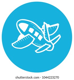 Icon Airplane Side Top View 