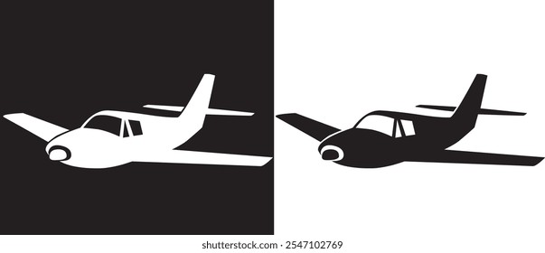 Icon airport fly symbol vector sign plane airline fly air black
