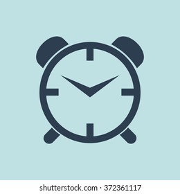 Icon of Alarm Clock. EPS-10.