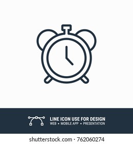 Icon alarm clock graphic design single icon vector illustration