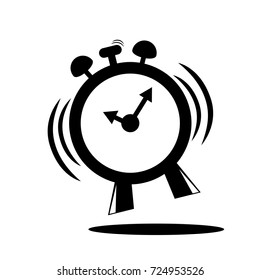 Icon : Alarm Clock, Isolated on White
