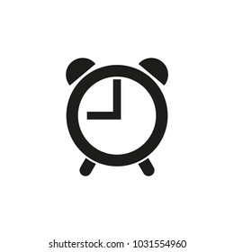 Icon of alarm clock . Simple vector image.