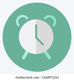 Icon Alarm. suitable for Mobile Apps symbol. flat style. simple design editable. design template vector. simple symbol illustration