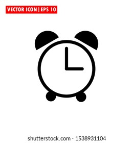 icon alarm vector simple design line fill glyph