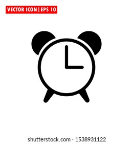 icon alarm vector simple design line fill glyph