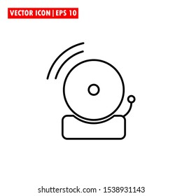 icon alarm vector simple design line fill glyph