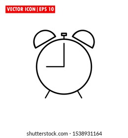 icon alarm vector simple design line fill glyph