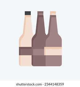 Icon Alcohol. related to Addiction Dictionary symbol. flat style. simple design editable. simple illustration