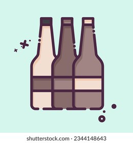 Icon Alcohol. related to Addiction Dictionary symbol. MBE style. simple design editable. simple illustration