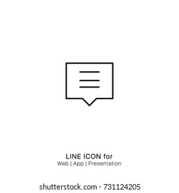 Icon alert bubble comment message notification sms graphic design single icon vector