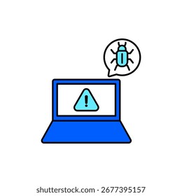 Ícone de um sistema de alerta, isolado contra um fundo limpo.