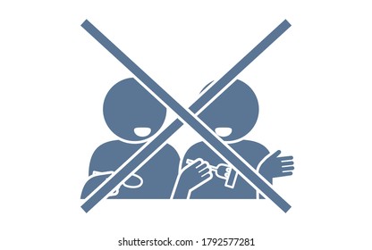 Icon alerting you to a conversation during a meal