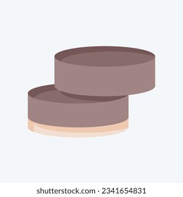 Icon Alfajor. related to Argentina symbol. flat style. simple design editable. simple illustration