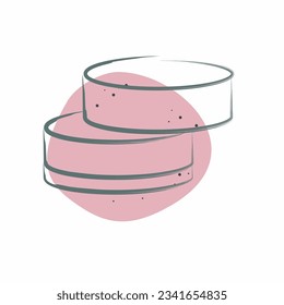 Icon Alfajor. related to Argentina symbol. Color Spot Style. simple design editable. simple illustration