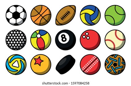 The Icon Of All Kinds Of Balls In Sports