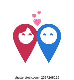 icon of all labels man woman, vector illustration