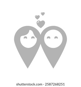 icon of all labels man woman, vector illustration
