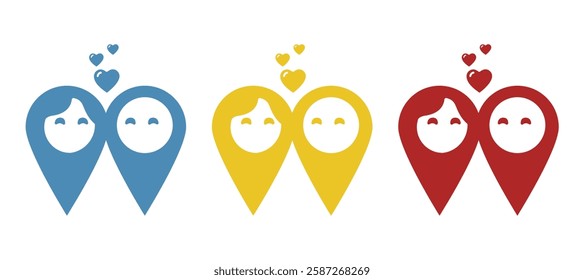 icon of all labels man woman, vector illustration