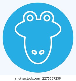 Icon Alligator. related to Animal Head symbol. simple design editable. simple illustration