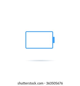 Icon almost discharged battery.