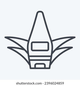 Icon Aloe Vera Gel. related to Cosmetic symbol. line style. simple design editable. simple illustration