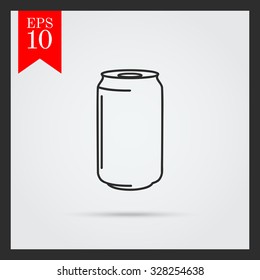 Icon of aluminum can 