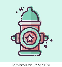 Icon America Water Page. related to America symbol. MBE style. simple design illustration