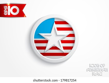 Icon of American flag