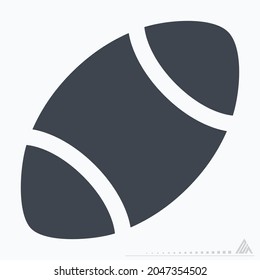 Icon American Football - Glyph Style - Simple illustration, Editable stroke, Design template vector, Good for prints, posters, advertisements, announcements, info graphics, etc.