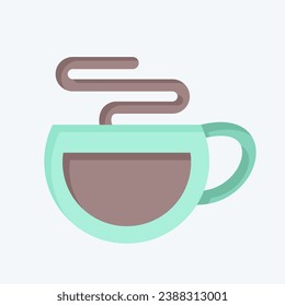 Icon Americano. related to Coffee symbol. flat style. simple design editable. simple illustration