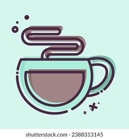 Icon Americano. related to Coffee symbol. MBE style. simple design editable. simple illustration