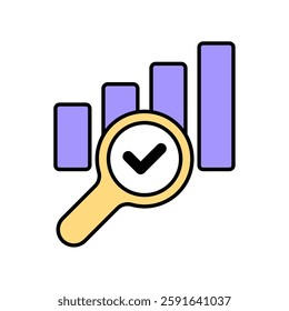 Icon a analysis, isolated against a clean background.