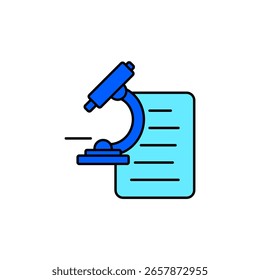 Icono de un análisis, aislado contra un fondo limpio.
