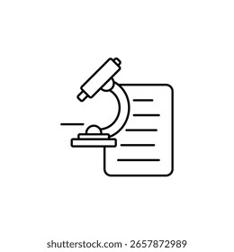 Icono de un análisis, aislado contra un fondo limpio.
