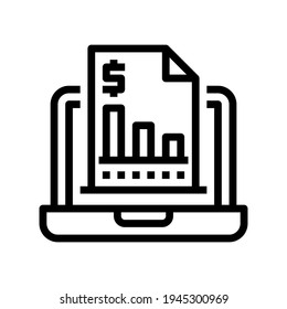 Icon Analytics With Style Outline 
