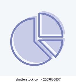Análisis de iconos. adecuado para el símbolo Startup. estilo de dos tonos. diseño simple editable. vector de plantilla de diseño. ilustración simple