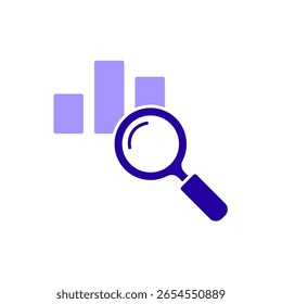 Icon a analyzing, isolated against a clean background.
