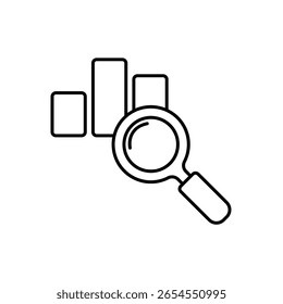 Icon a analyzing, isolated against a clean background.
