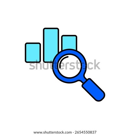 Icon a analyzing, isolated against a clean background.

