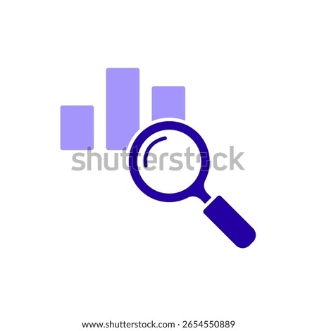 Icon a analyzing, isolated against a clean background.
