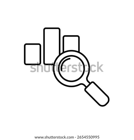 Icon a analyzing, isolated against a clean background.
