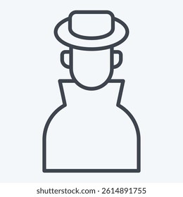 Icon Ananymity. related to Cryptocurrency symbol. line style