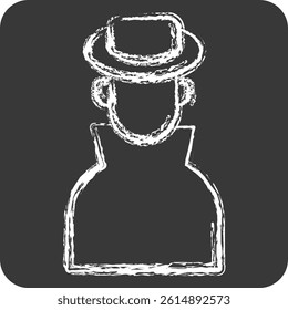 Icon Ananymity. related to Cryptocurrency symbol. chalk Style