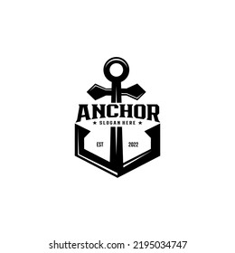 Icon Anchor Company Logo Design Stock Vector (Royalty Free) 2195034747 ...